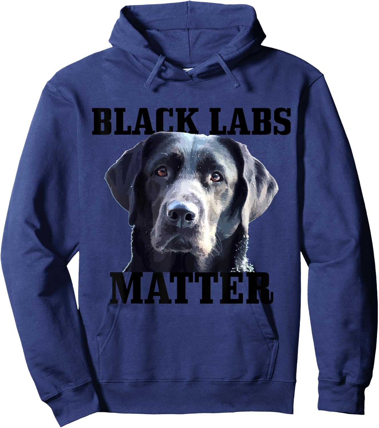 Black Labs Matter Labrador Retriever Mom Dad Dog Lover Funny Men Women Kids Hoodie - Hoodie | Navy