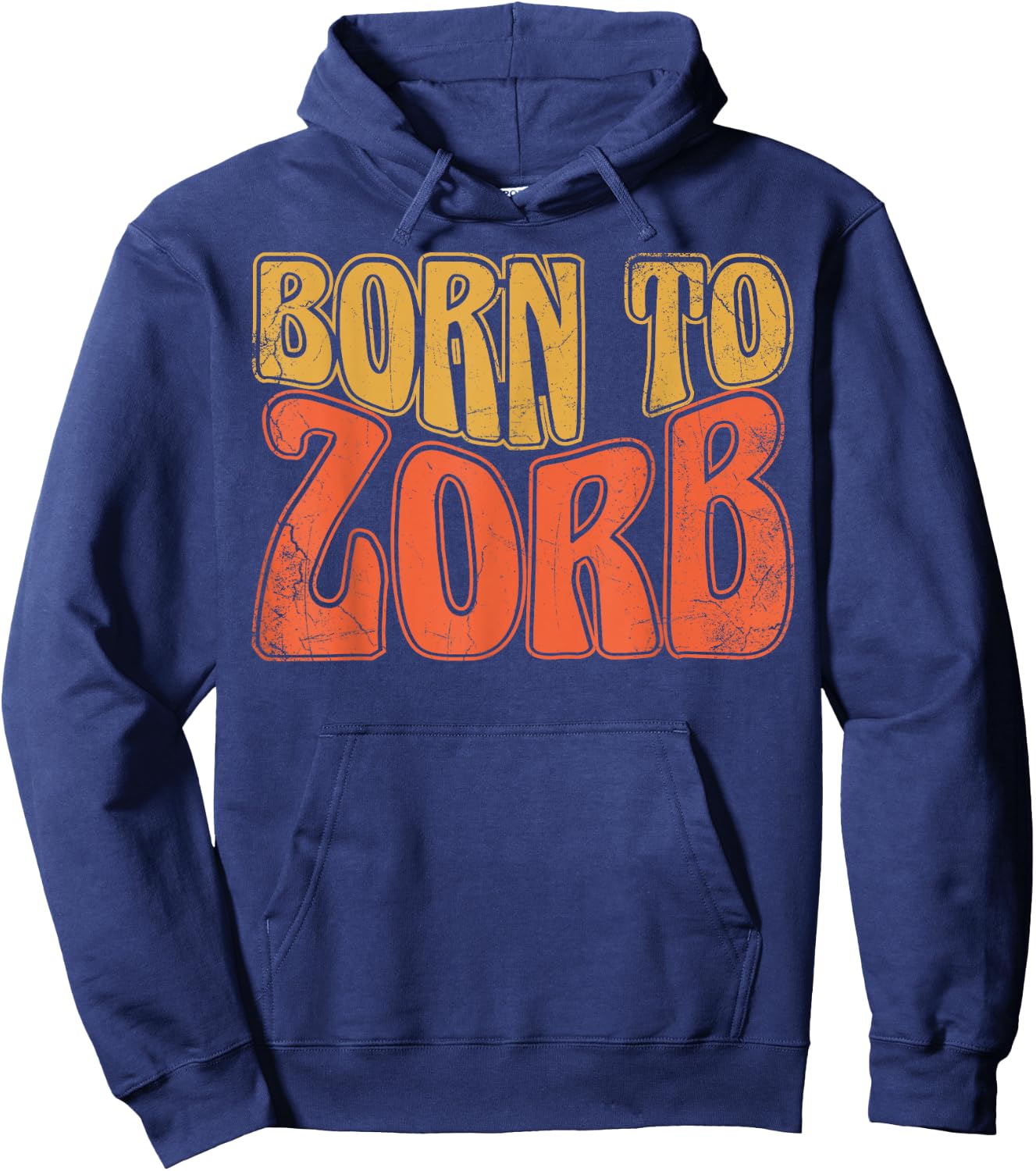 Born To Zorb, Zorbing Hoodie - Hoodie | Navy