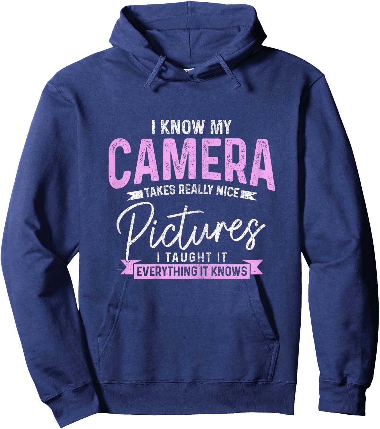 Funny Photographer Vintage Camera Funny Photography Hoodie - Hoodie | Navy