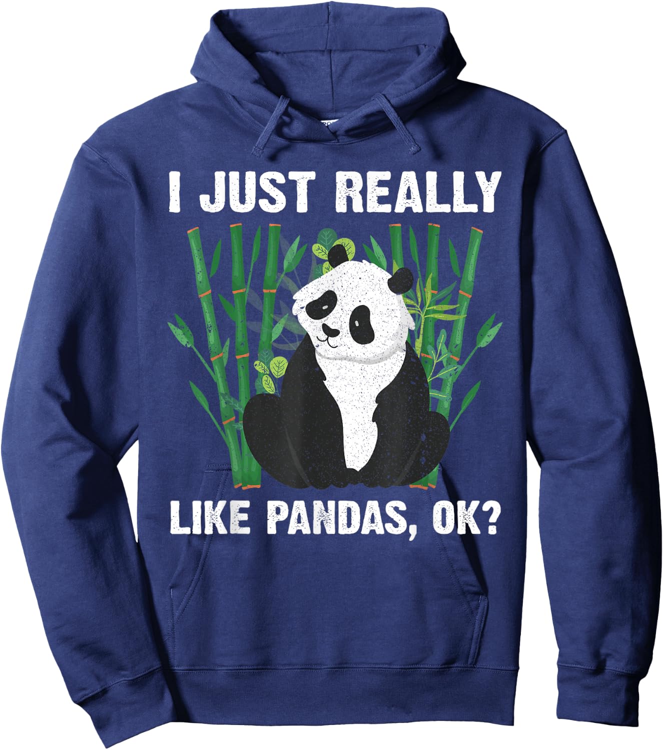 Funny Panda Design Women Boys Girls Panda Bear Lover Hoodie - Hoodie | Navy