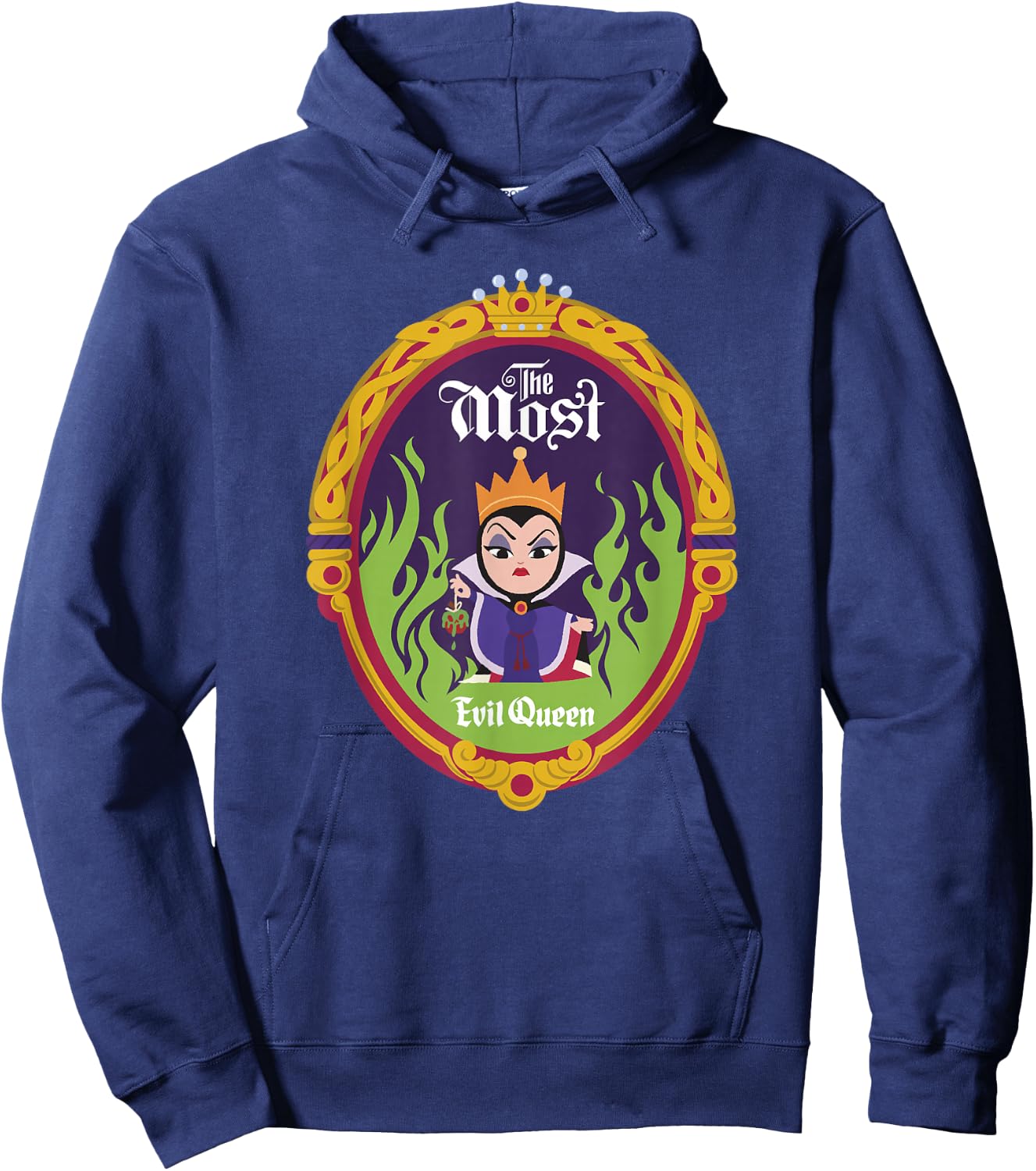 Disney Villains Kawaii The Most Evil Queen Chibi Hoodie - Hoodie | Navy