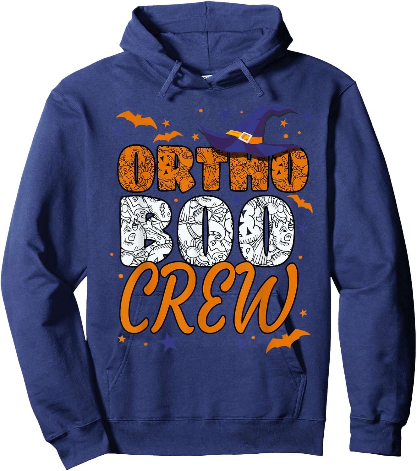 Ortho Boo Crew Halloween Orthopedic Nurse Matching Hoodie - Hoodie | Navy