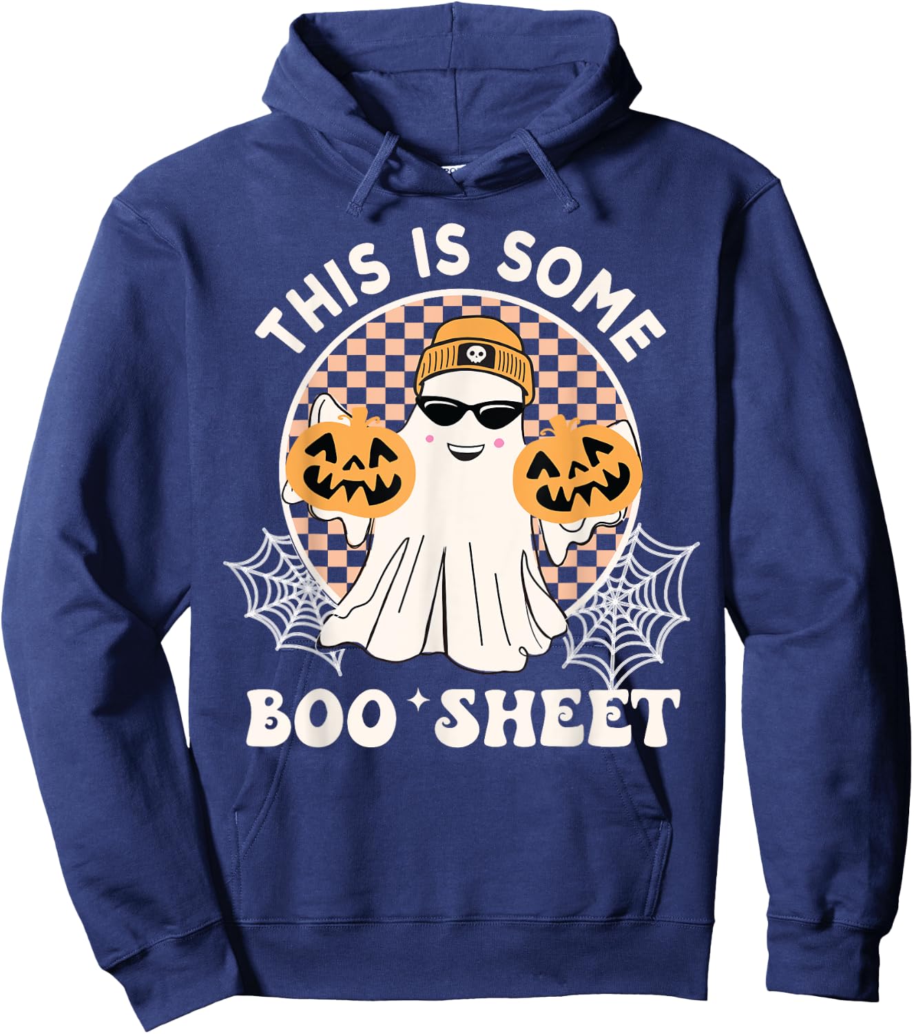 Funny This Is Some Boo Sheet Halloween Boo Ghost Hoodie - Hoodie | Navy