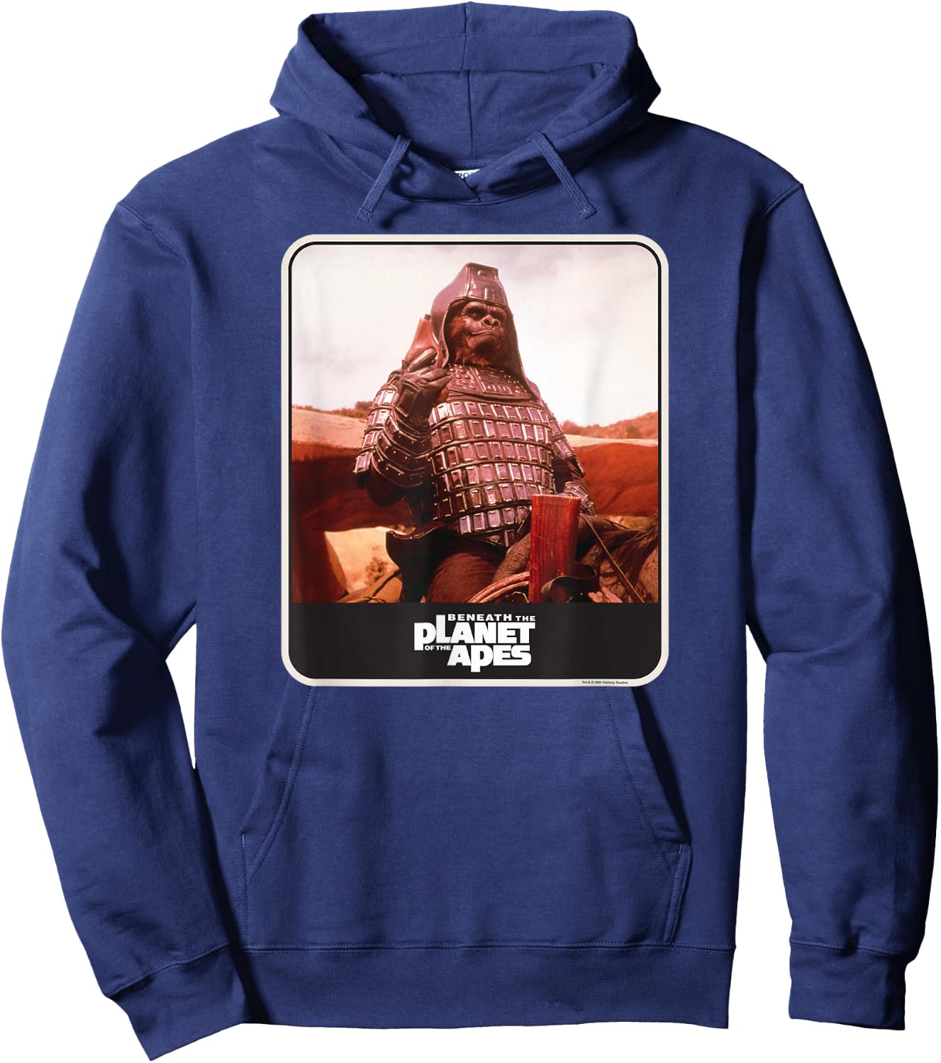 Beneath The Planet of The Apes 1970 Movie General Ursus Hoodie - Hoodie | Navy