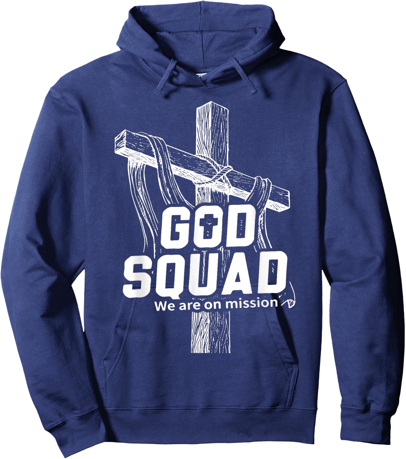 MABC God Squad White Text Hoodie - Hoodie | Navy