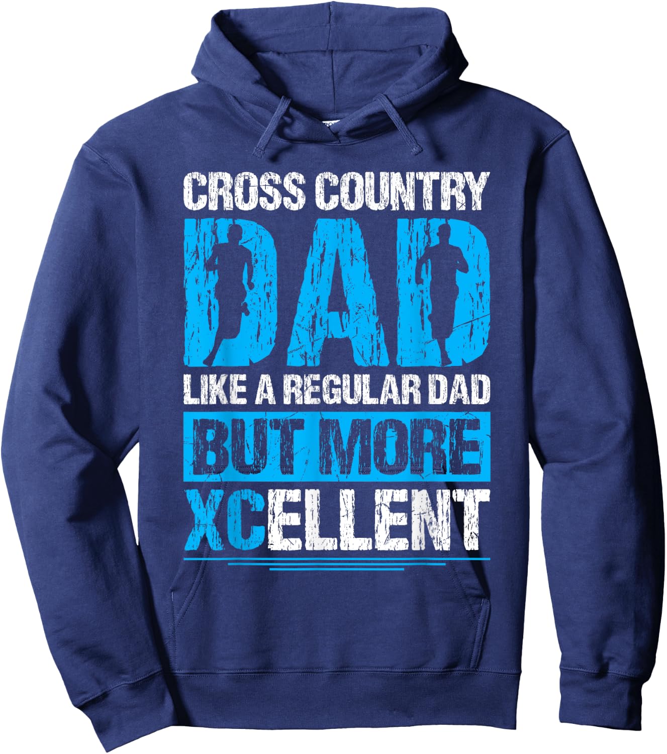 XC Running Dad XC Runner Daddy Crossrunning XCellent Hoodie - Hoodie | Navy