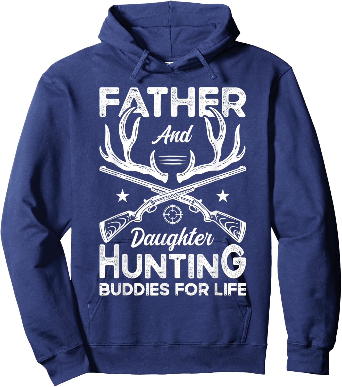 Father and Daughter Hunting Partners for Life Deer Hunting Hoodie - Hoodie | Navy
