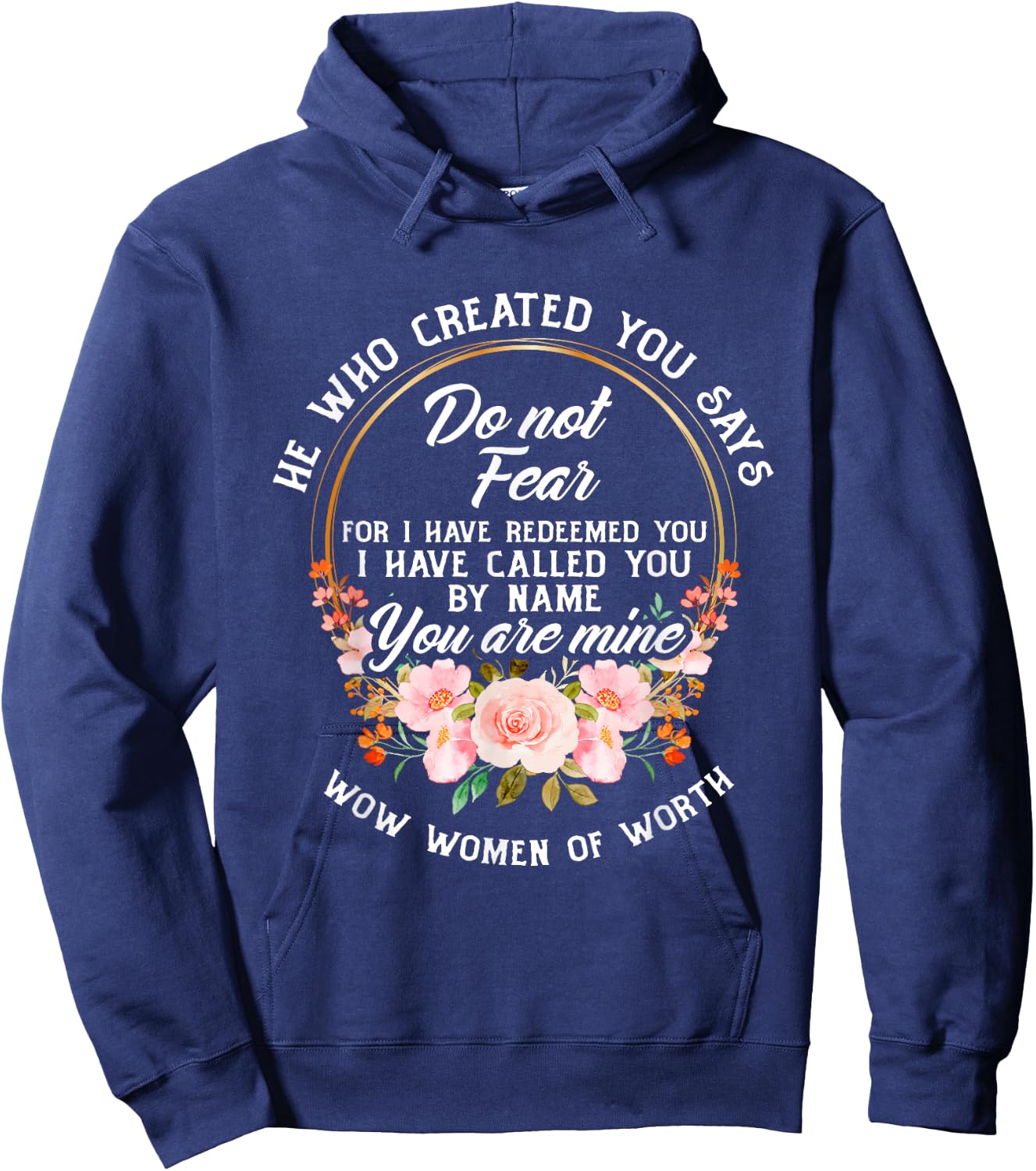 Bible Verse Women Of Worth Christian Hoodie - Hoodie | Navy