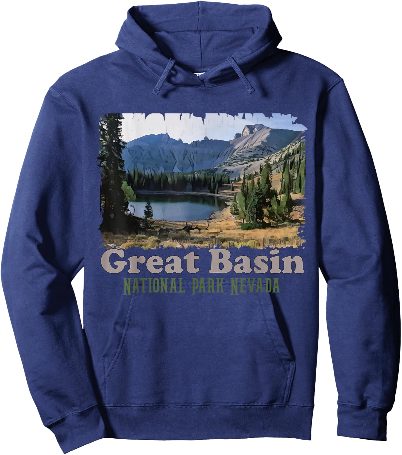 Great Basin National Park Trail 2026 Explore Nevada Camping Hoodie - Hoodie | Navy