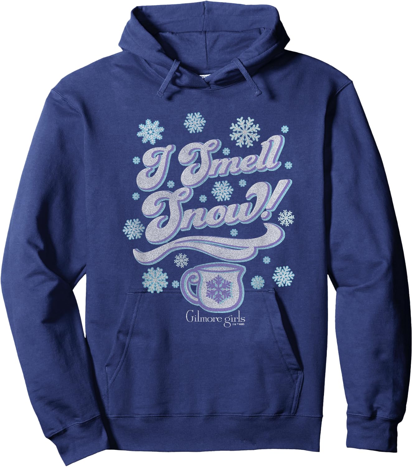 Gilmore Girls Christmas I Smell Snow! Vintage Logo Hoodie - Hoodie | Navy