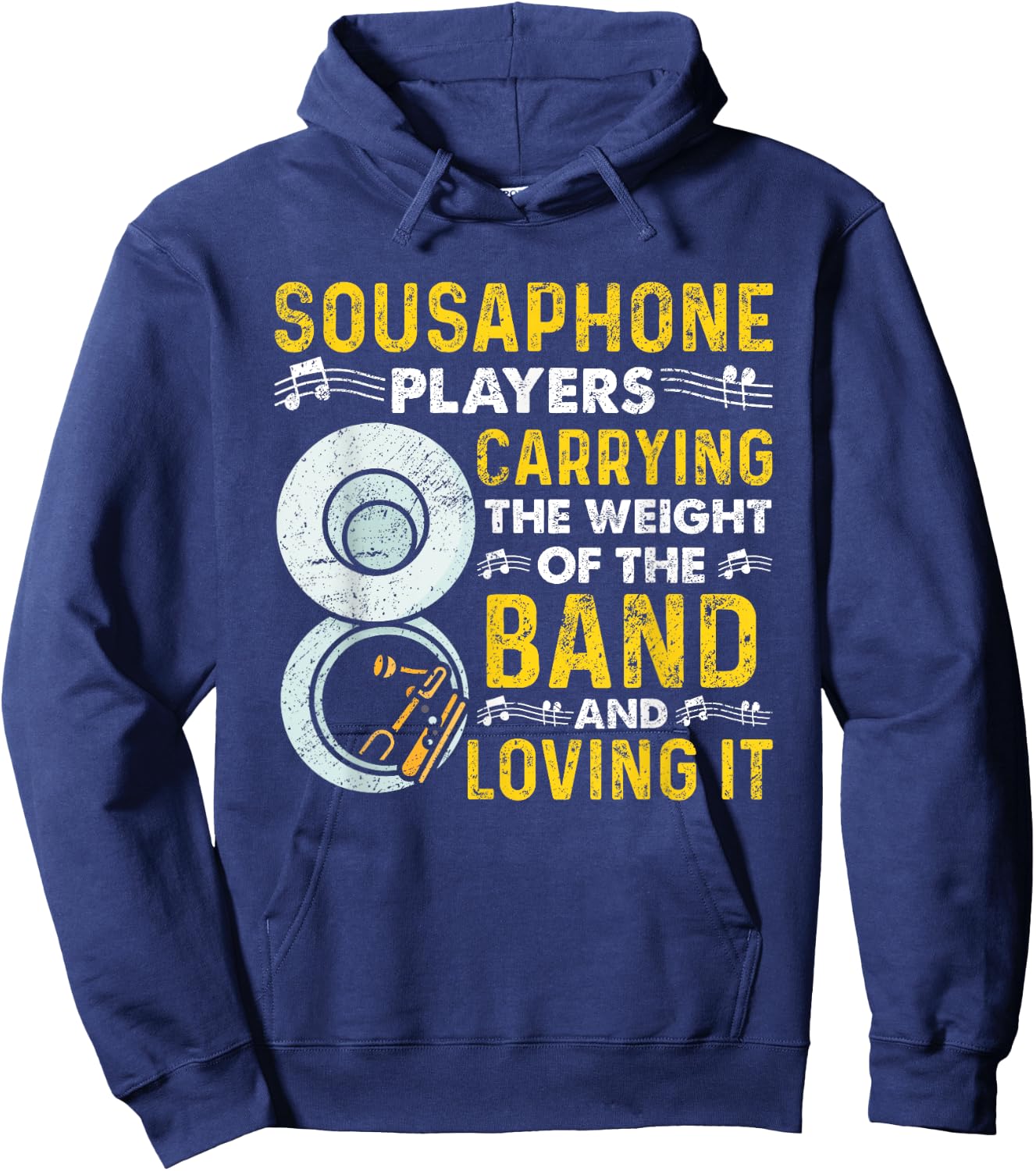 Funny sousaphone brass band player marching band Sousaphone Hoodie - Hoodie | Navy