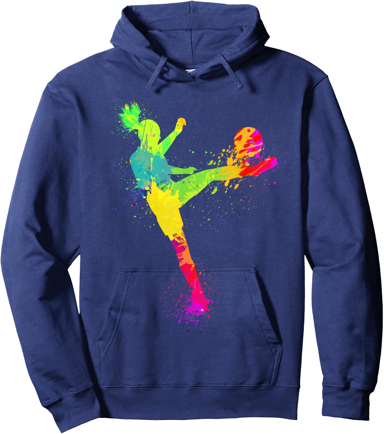 Cool Soccer Design Girls Soccer Player Sport Lover Hoodie - Hoodie | Navy