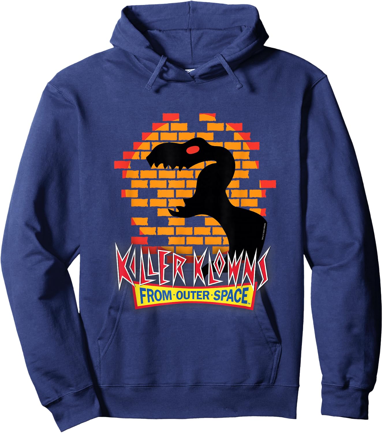 Killer Klowns from Outer Space T-Rex Dinosaur Shadow Puppet Hoodie - Hoodie | Navy