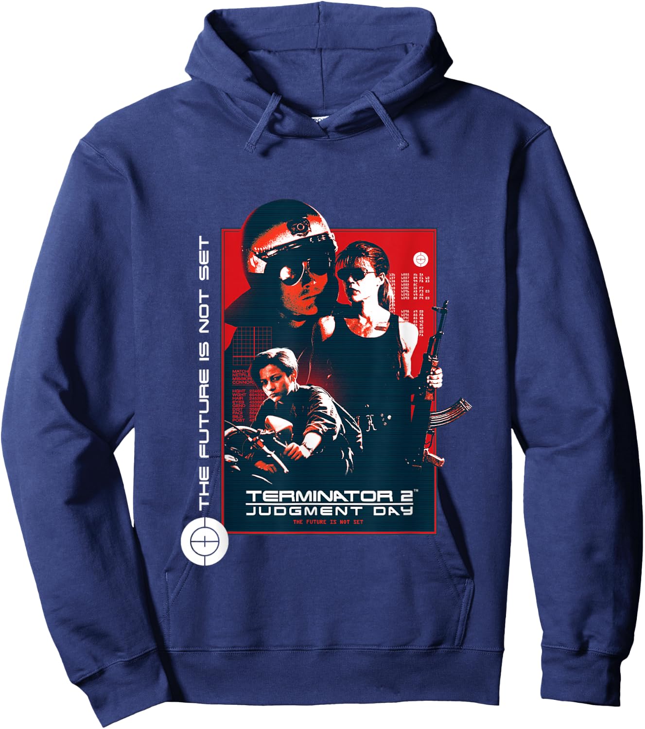 Terminator 2 Judgement Day The Future is Not Set Hoodie - Hoodie | Navy