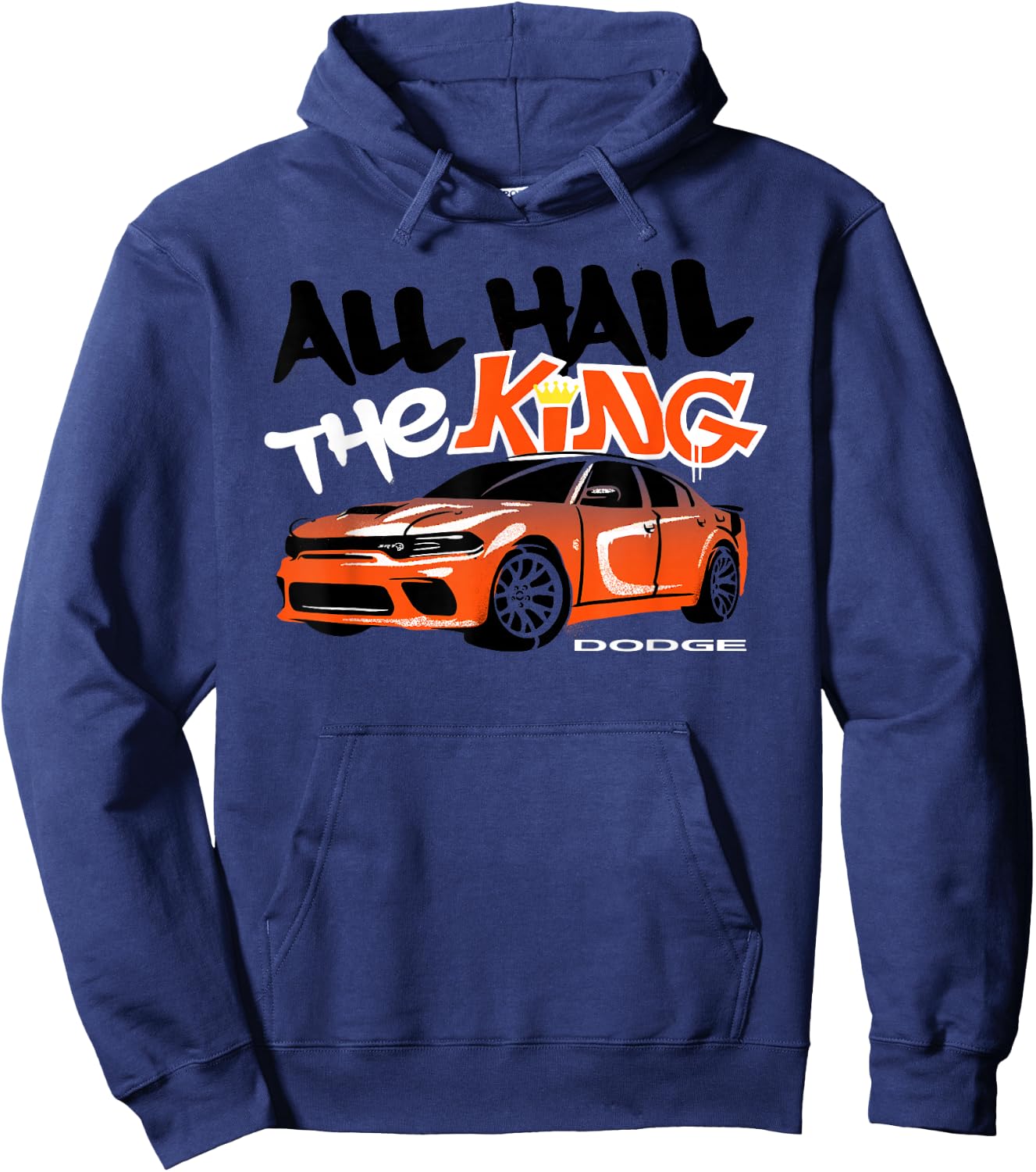 Dodge Charger King Daytona, All Hail the King, Last Call Hoodie - Hoodie | Navy