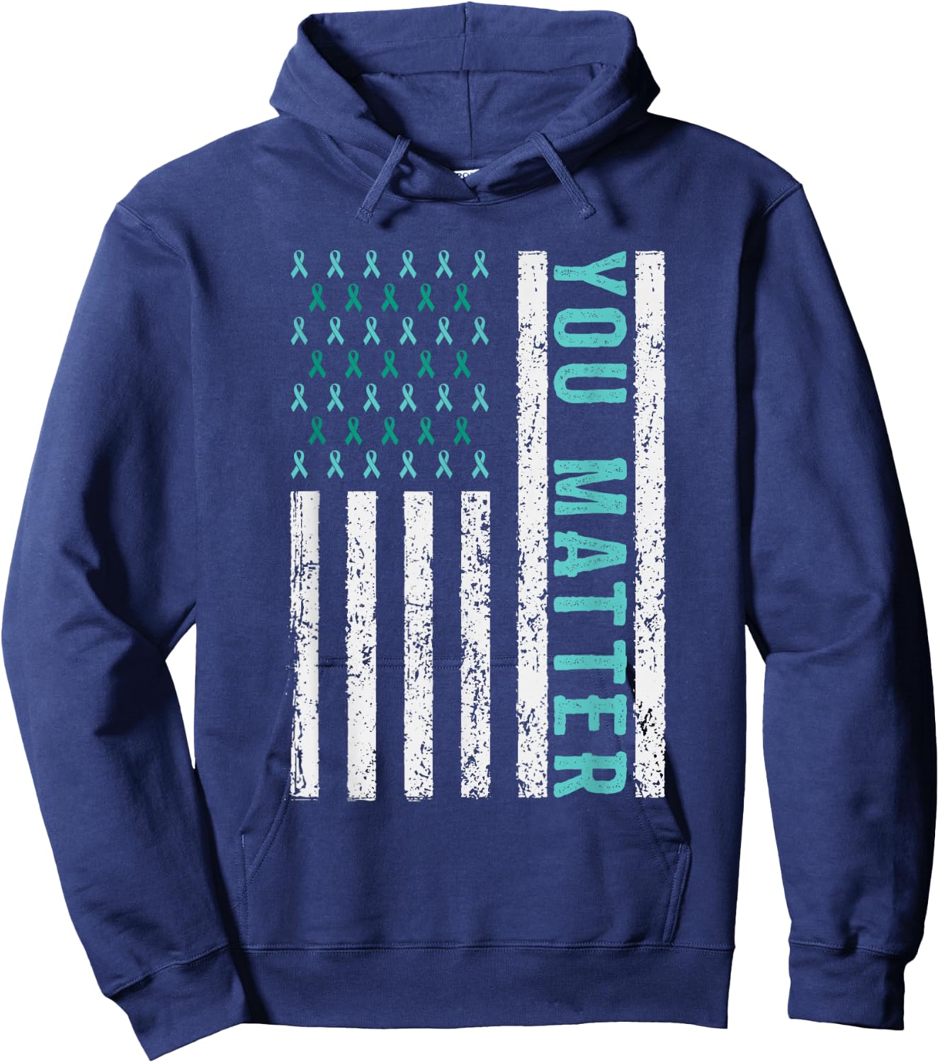 Suicide Awareness You Matter Mental Health Awareness Hoodie - Hoodie | Navy