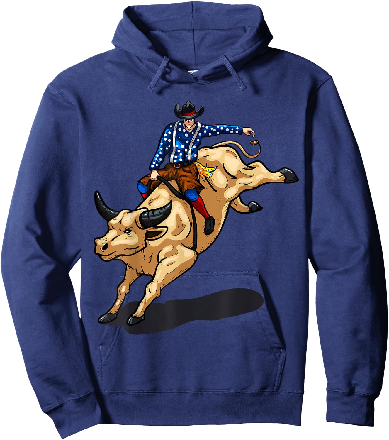Rodeo Clown Funny Bull Fighting Lover Gag Bullfighter Outfit Hoodie - Hoodie | Navy