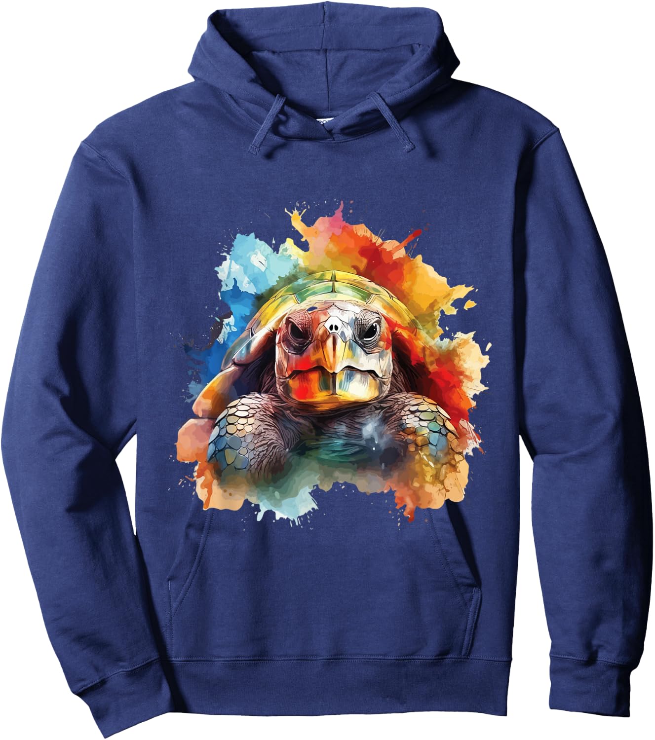 Colorful Turtles - Animal Pet Owner Wildlife Nature Lover Hoodie - Hoodie | Navy