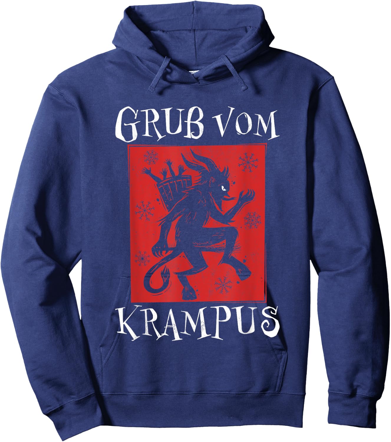 Kramperl Christmas Demon Santa's Helper Gruss Vom Krampus Hoodie - Hoodie | Navy