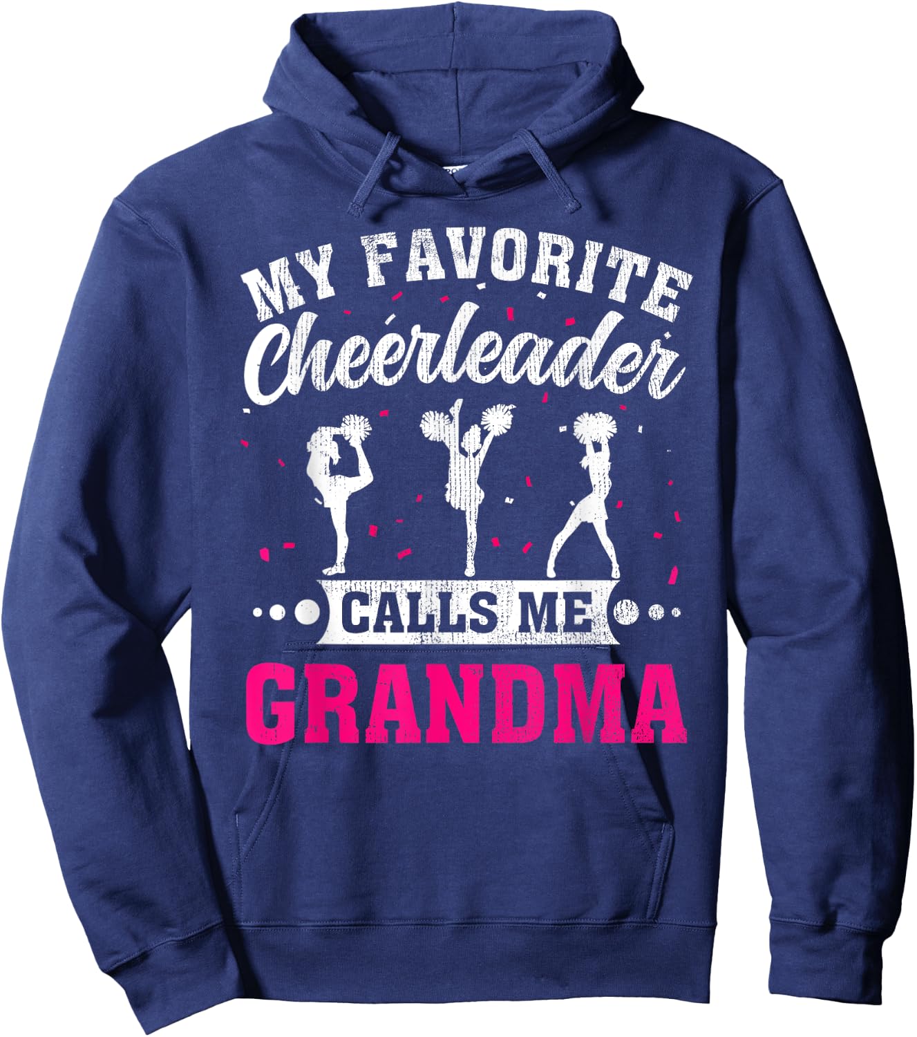 My Favorite Cheerleader Calls Me Grandma Mother's Day Hoodie - Hoodie | Navy
