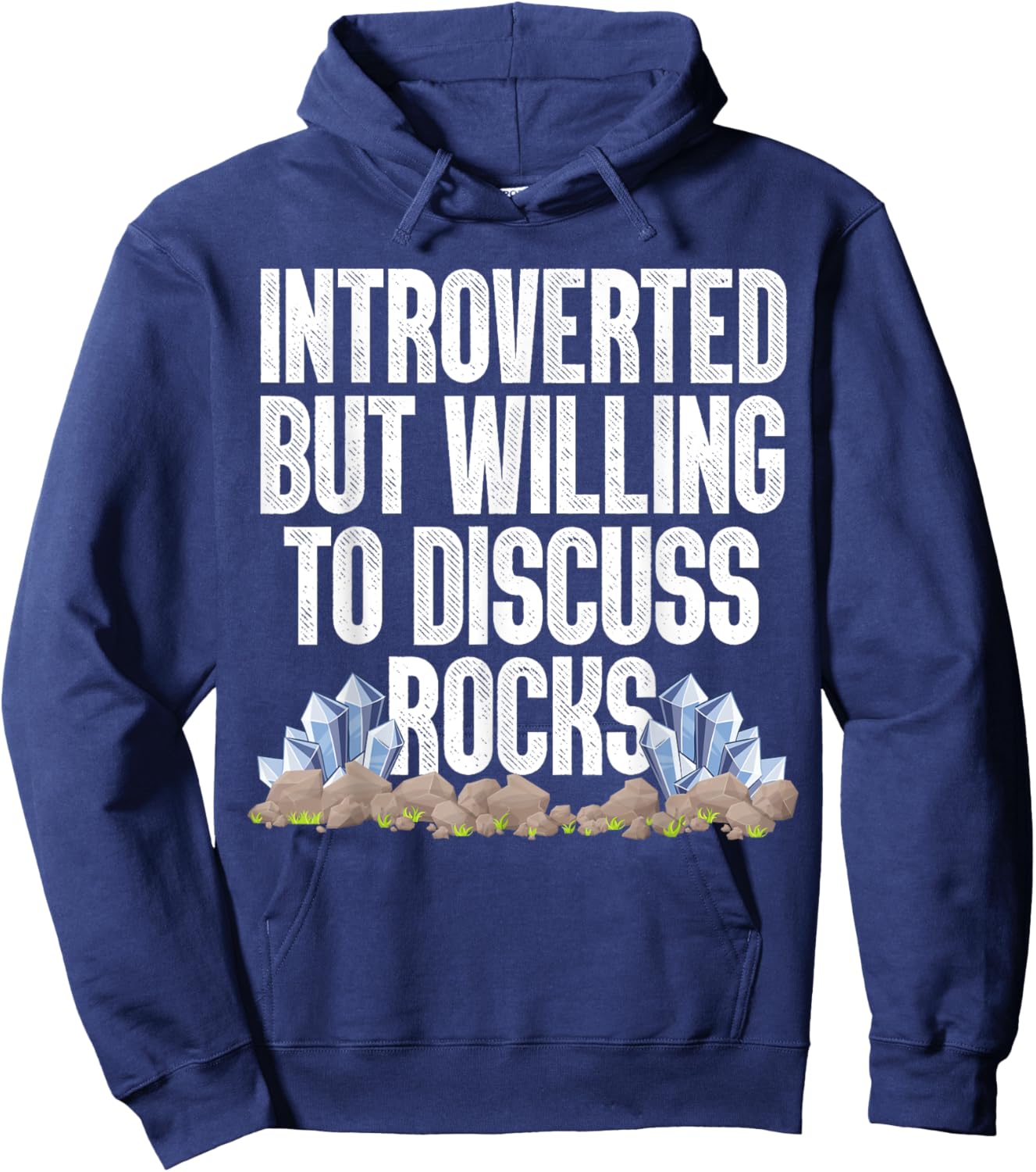 Cool Rock Collector Art Women Kids Geology Rockhound Hoodie - Hoodie | Navy