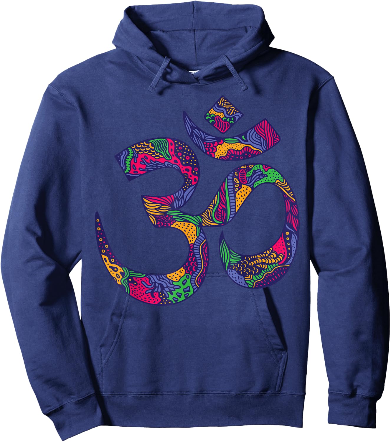 Om Symbol Aum Ohm Hindu Mandala Yoga Meditation Namaste Hoodie - Hoodie | Navy