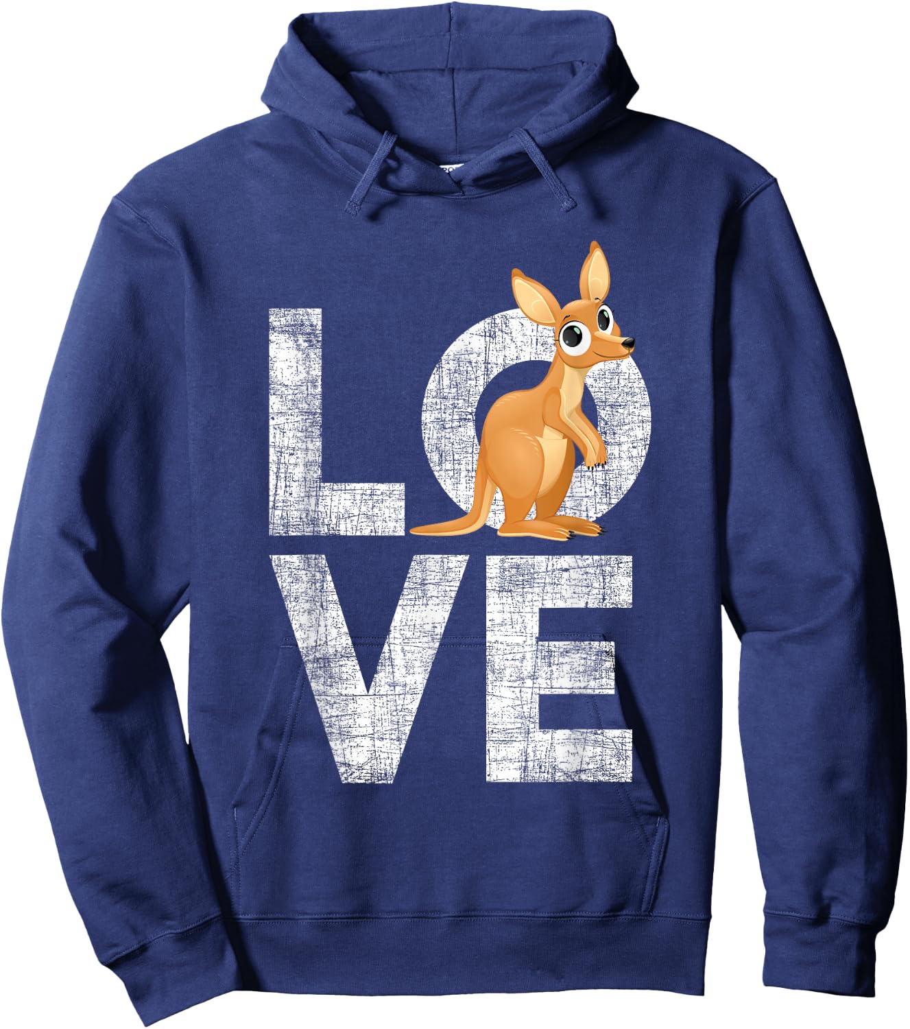Love Kangaroo Australia Zookeeper Safari Animal Lover Hoodie - Hoodie | Navy