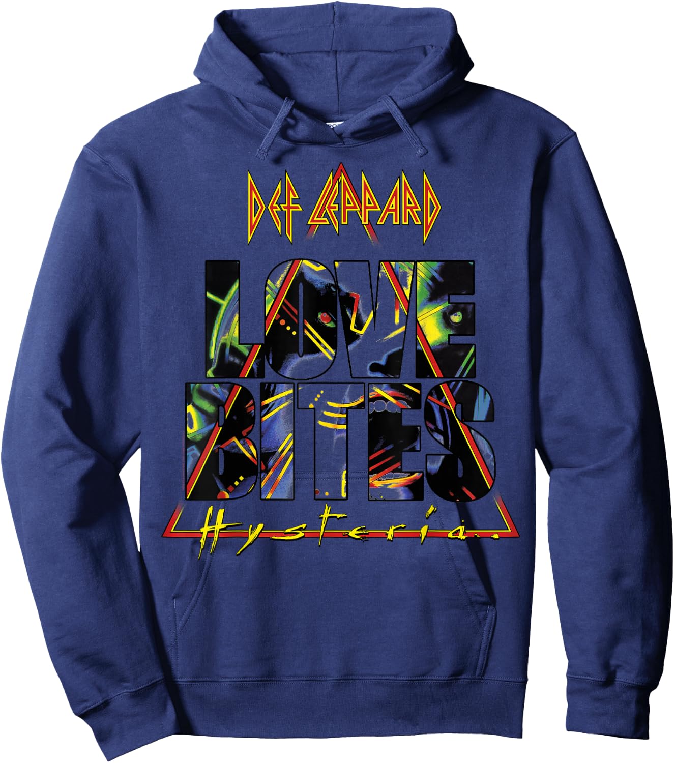 Def Leppard - Love Bites Hoodie - Hoodie | Navy