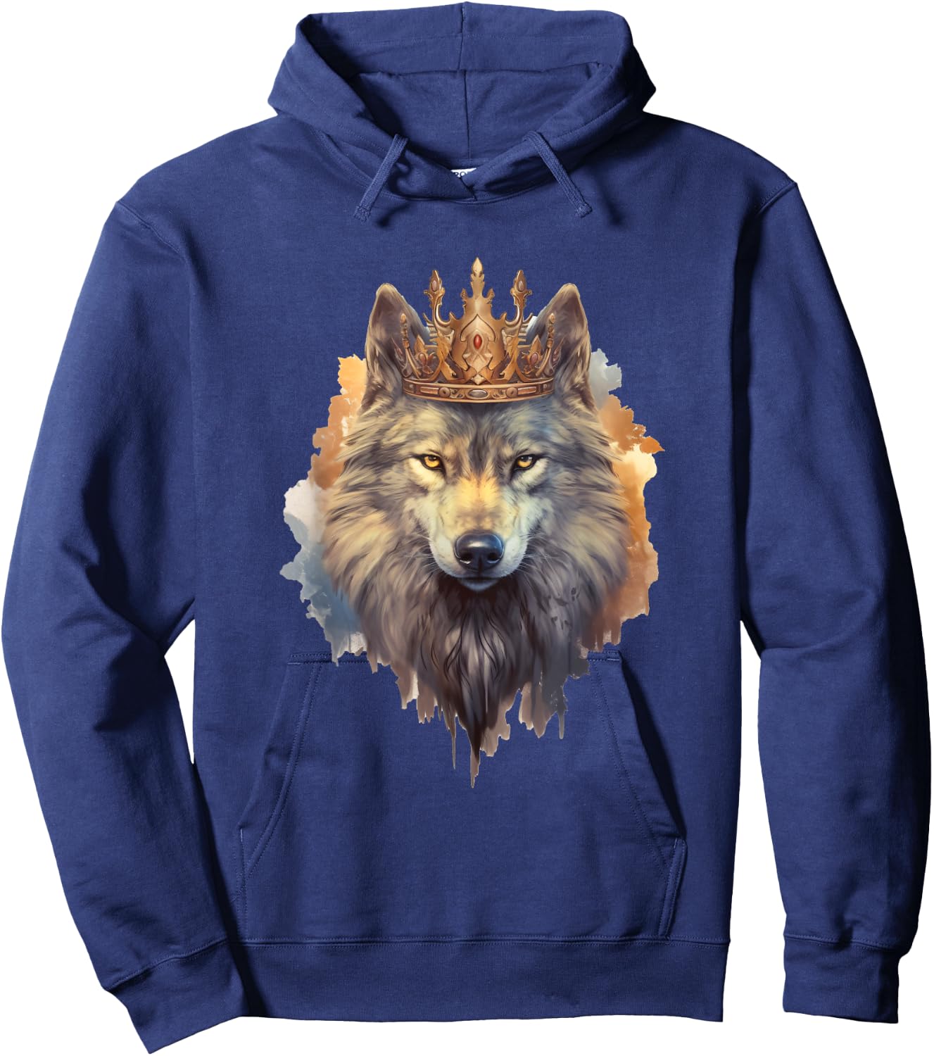 Wolf King Hoodie - Hoodie | Navy