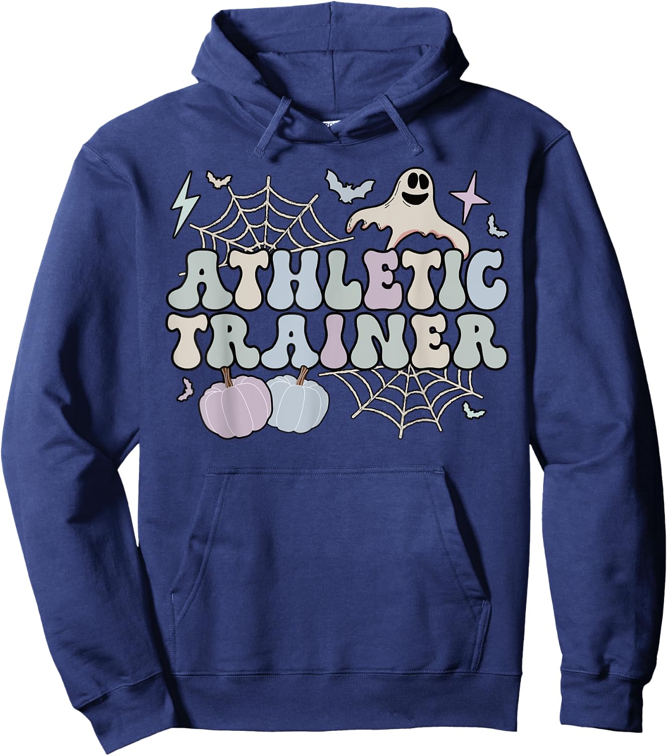 Spooky Athletic Trainer Halloween Athletic Coach Hoodie - Hoodie | Navy