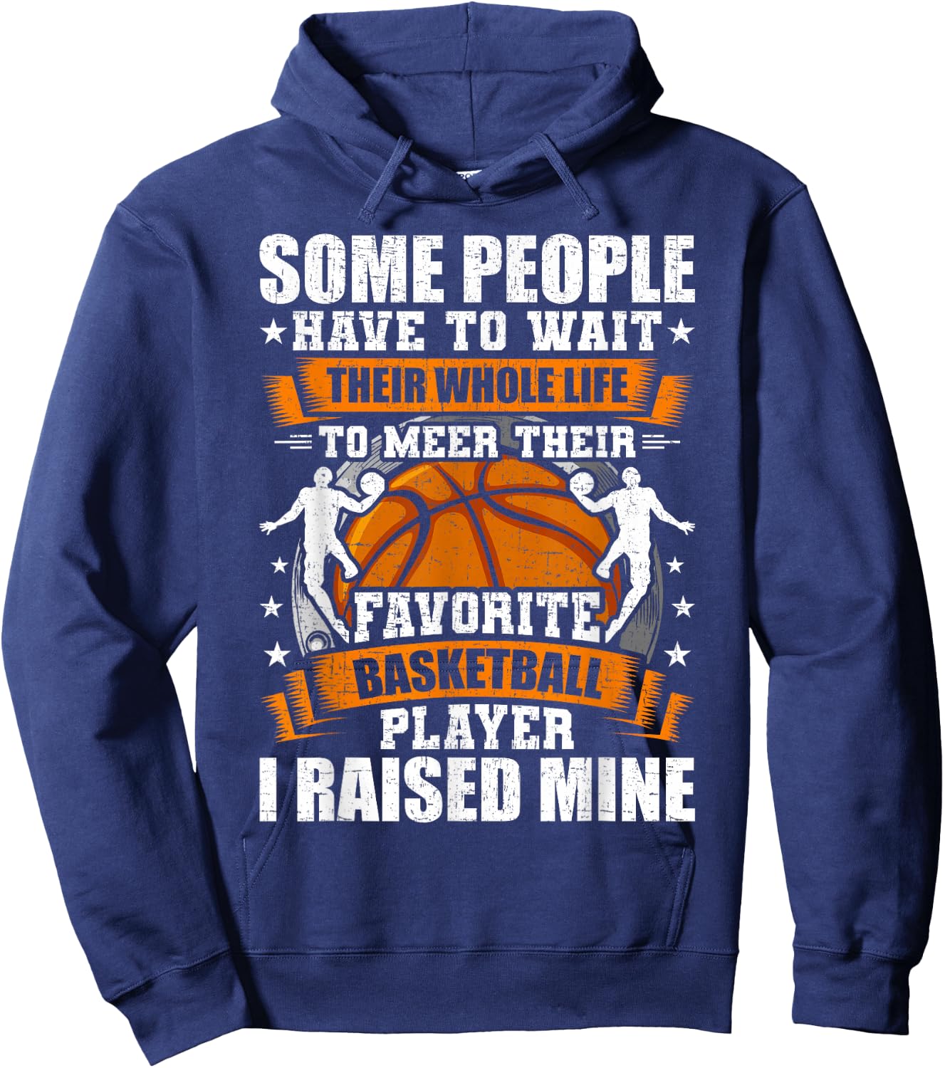 My Favorite Basketball Player I Raised Mine Hoodie - Hoodie | Navy