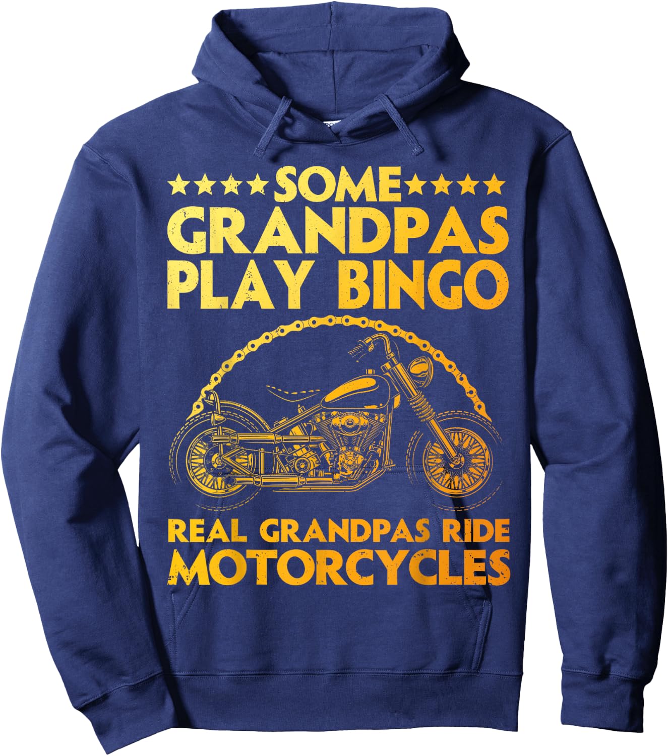 Funny Motorcycle For Grandpa Dad Motorcycle Lovers Riders Hoodie - Hoodie | Navy