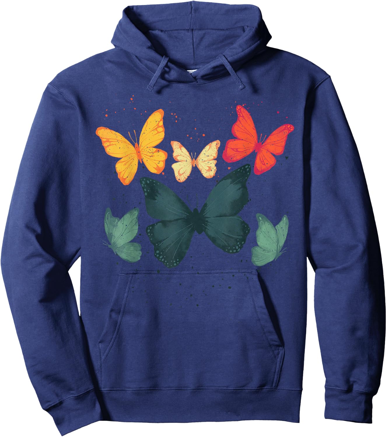 Cool Butterfly Art Women Monarch Butterfly Lover Hoodie - Hoodie | Navy