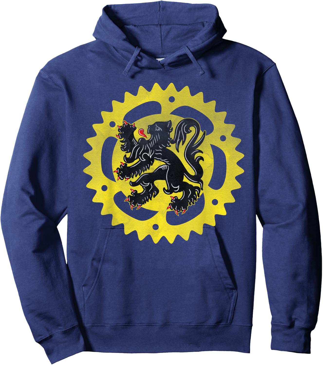 Cyclist for Belgium Cycling or Roubaix bike or Bike Coffee Hoodie - Hoodie | Navy