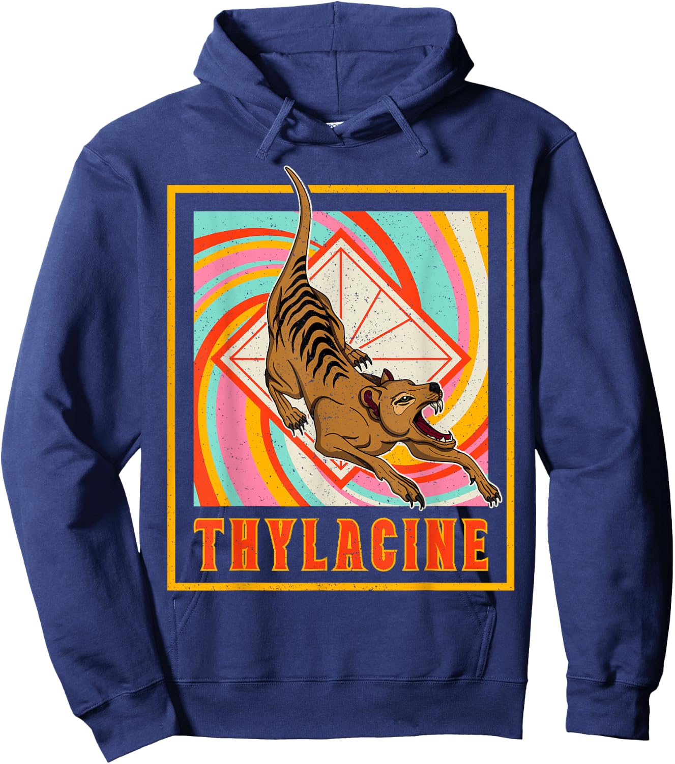 Thylacine Tasmanian Biologist Nation Cynocephalus Tasmania Hoodie - Hoodie | Navy