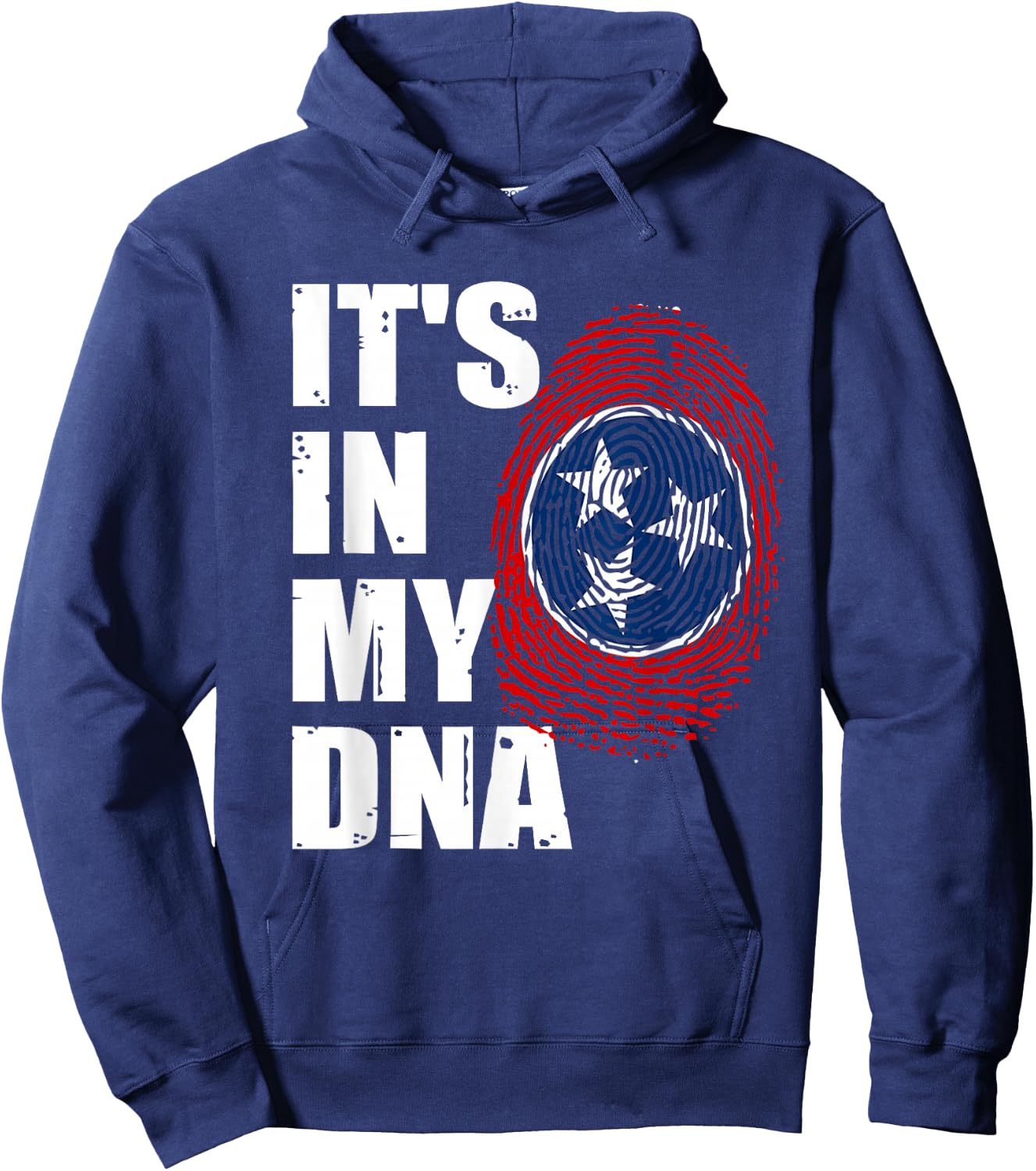 Retro Grunge Vintage Tennessee State Flag Tennessee Country Hoodie - Hoodie | Navy