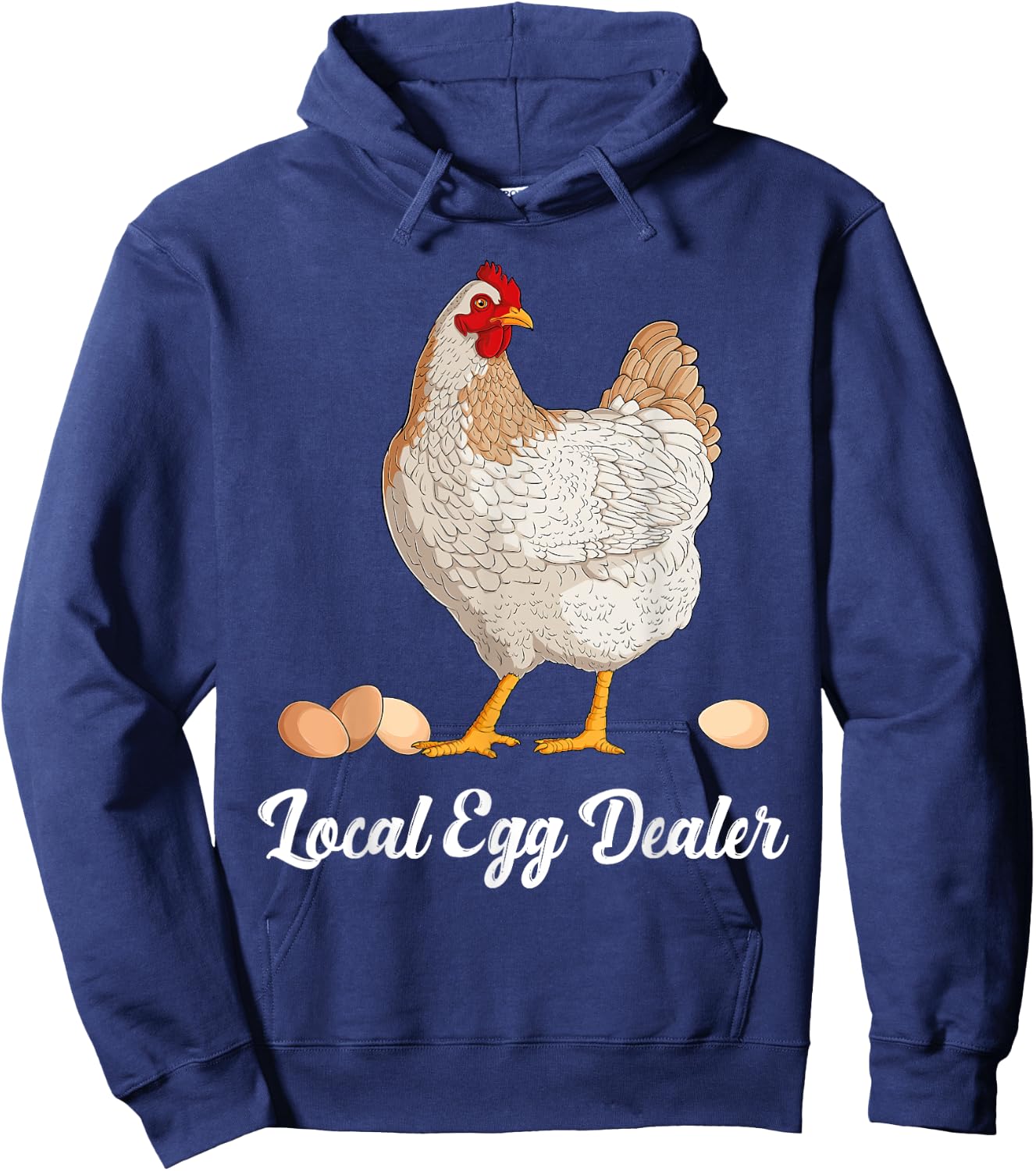 Supporting Local Egg Dealer Chickens Egg Lover Women Men Hoodie - Hoodie | Navy