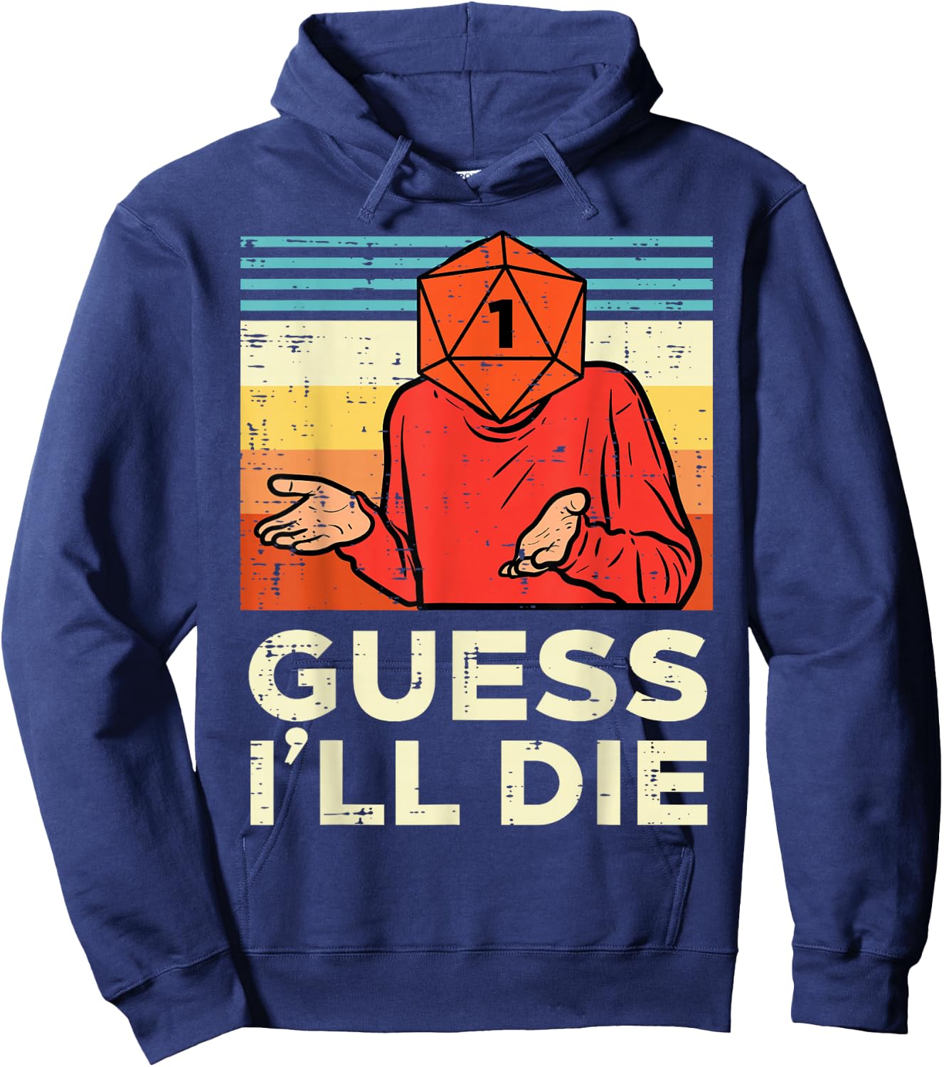 Rpg Gamer 1 Guess Ill Die Retro Men Boys Kids Youth Hoodie - Hoodie | Navy