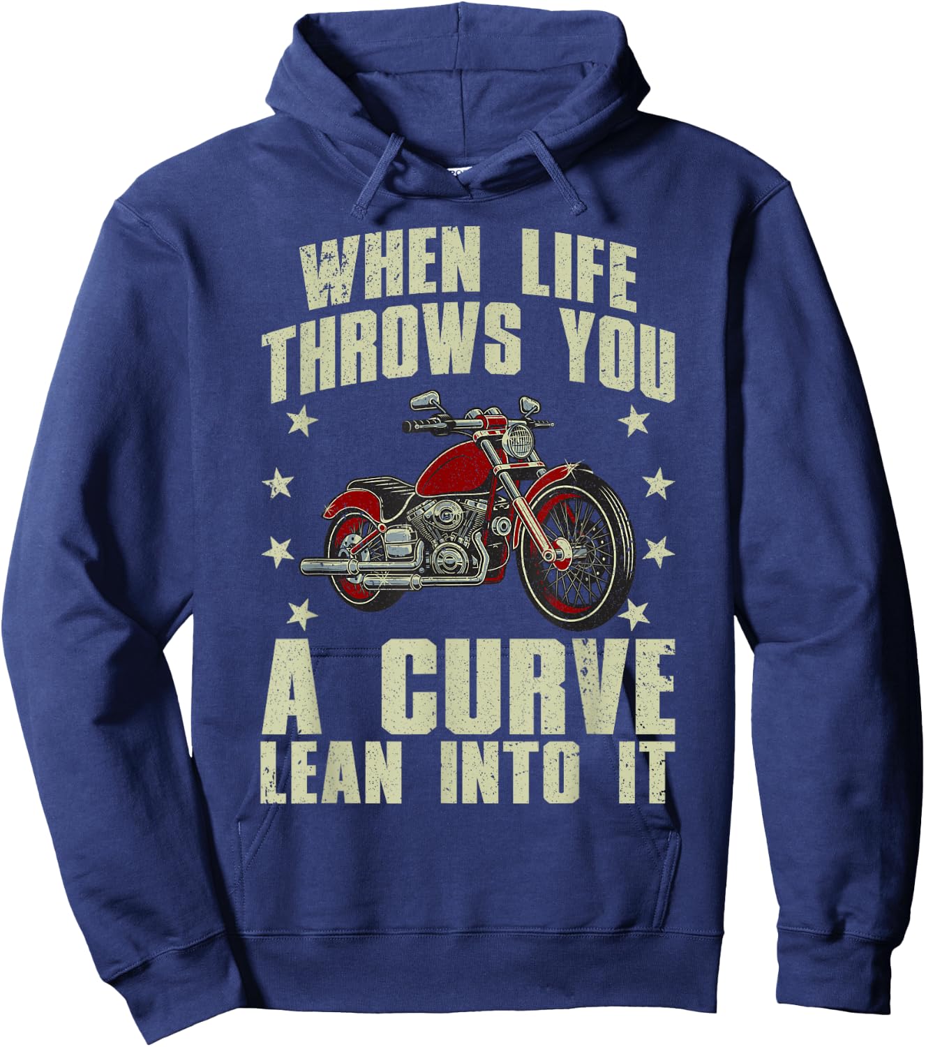 Funny Motorcycle Racer Design Women Motorcycle Lover Small Hoodie - Hoodie | Navy