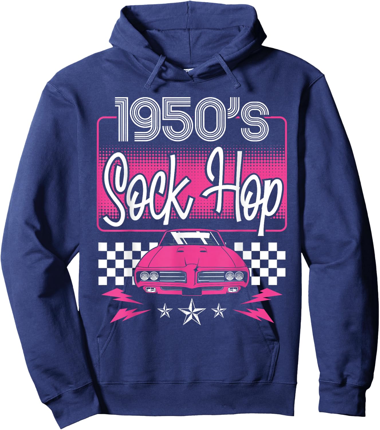 1950's Sock Hop 50S Sock Hop Hoodie - Hoodie | Navy
