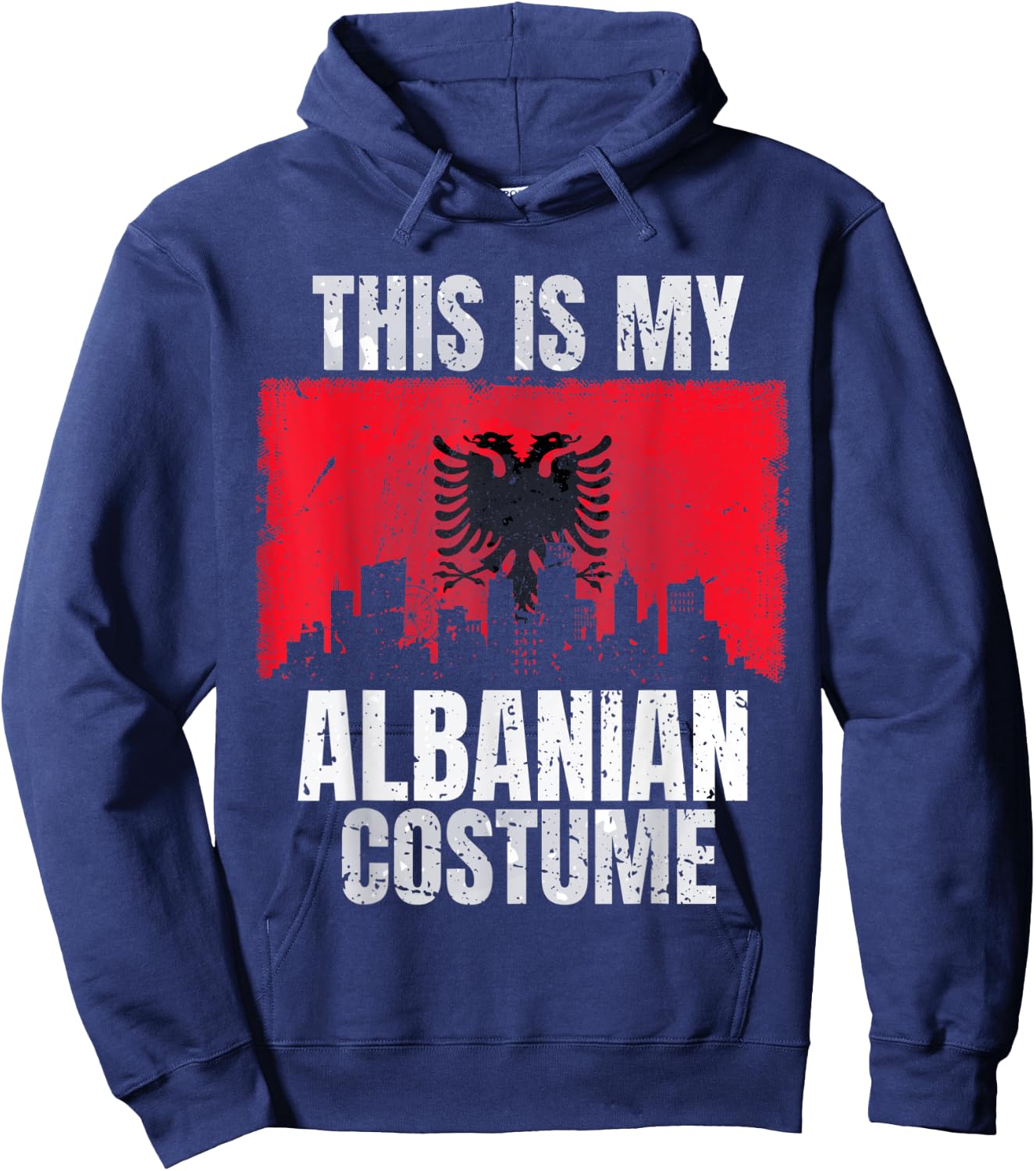 This Is My Albanian Costume Women Vintage Albanian Hoodie - Hoodie | Navy