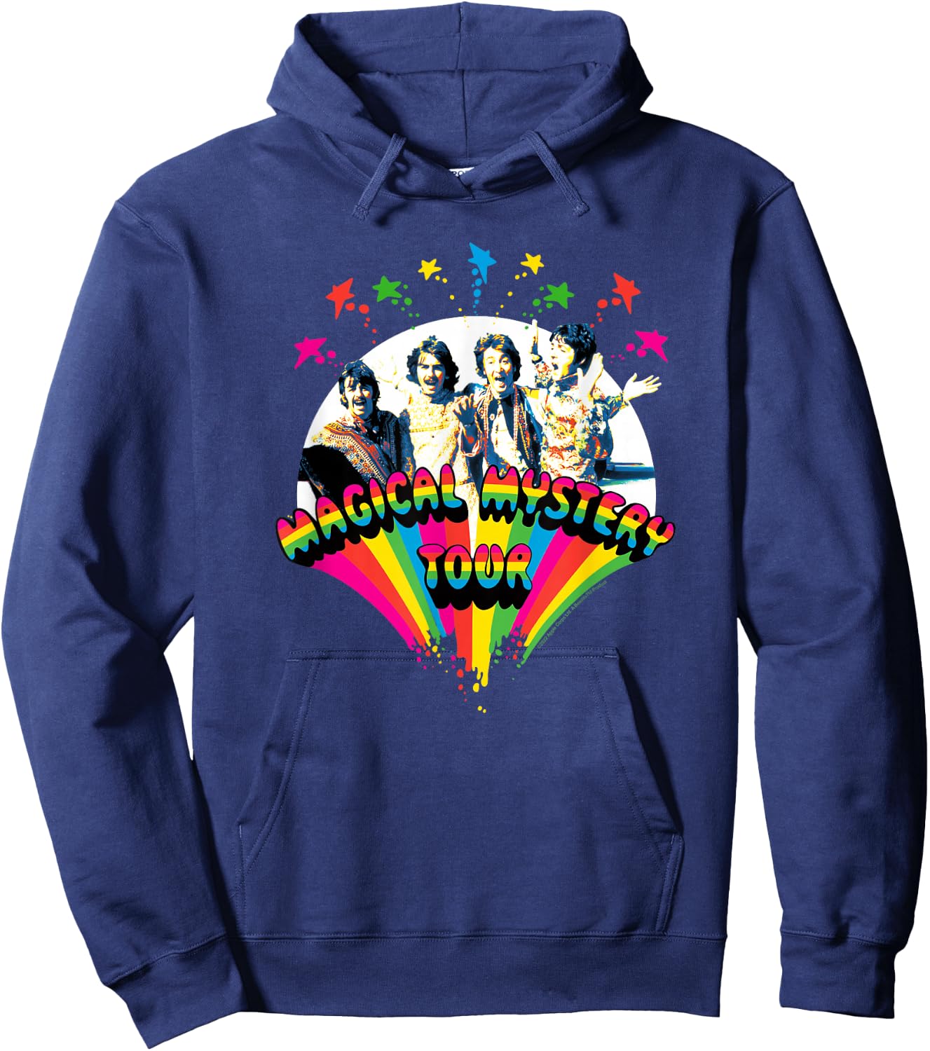 The Beatles - Magical Mystery Tour with Group Members Hoodie - Hoodie | Navy