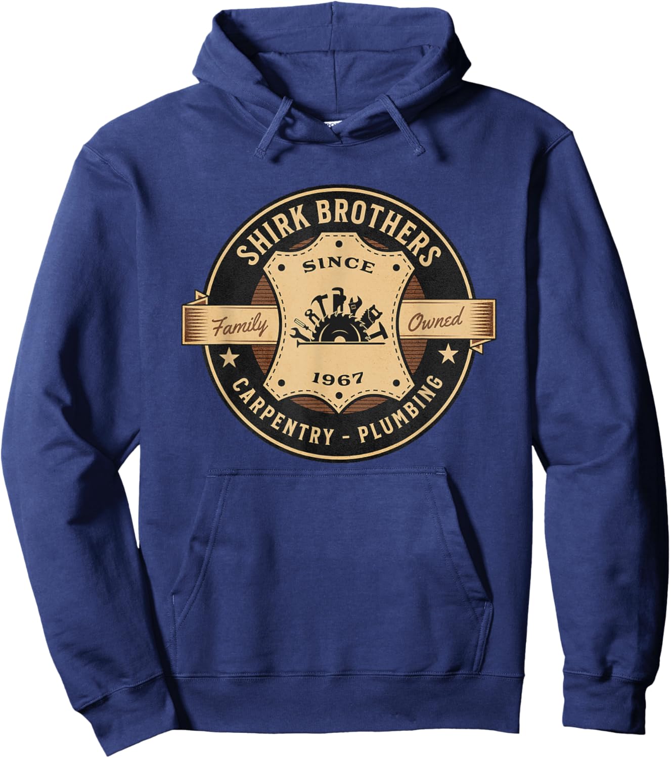 The Money Pit | Shirk Brothers Construction Retro Movie Hoodie - Hoodie | Navy