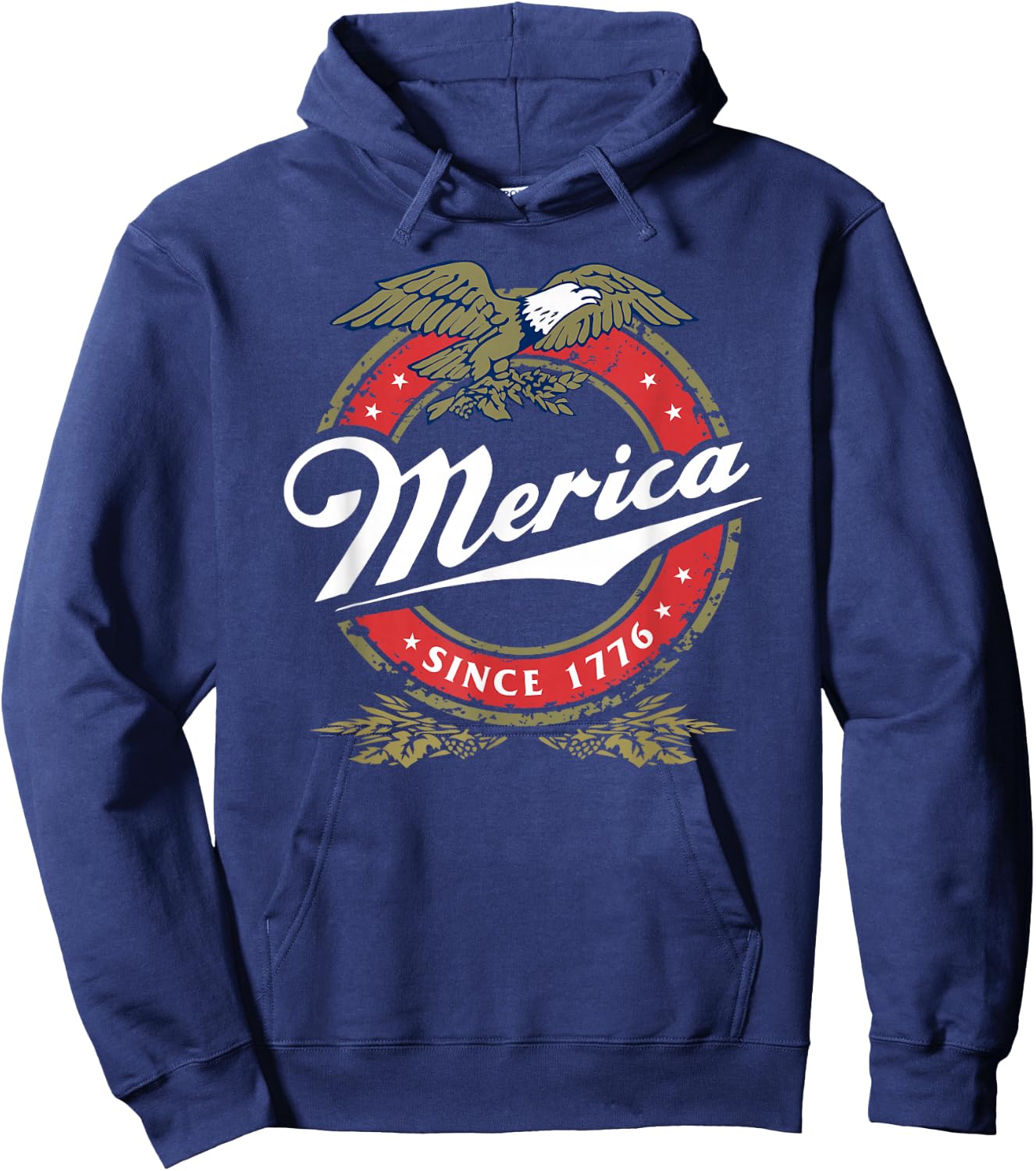 Merica Since 1776, Funny 4th of July Merica Since 1776 Hoodie - Hoodie | Navy