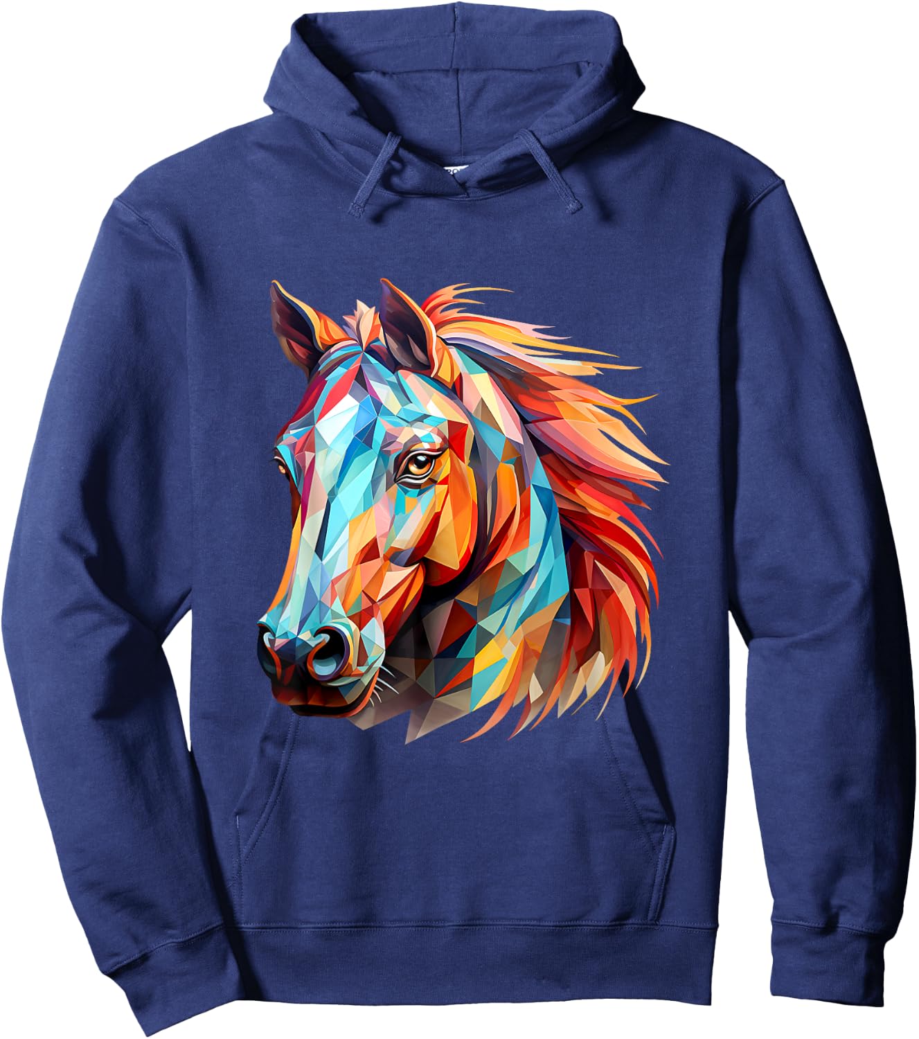 Horse Colorful Hoodie - Hoodie | Navy