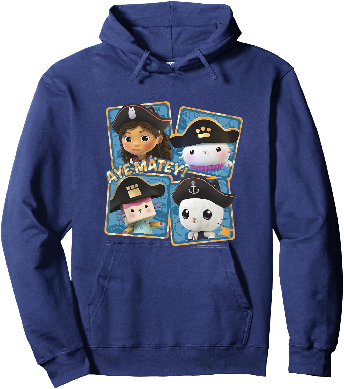 Gabby's Dollhouse Group Shot Pirates Ate Matey! Hoodie - Hoodie | Navy