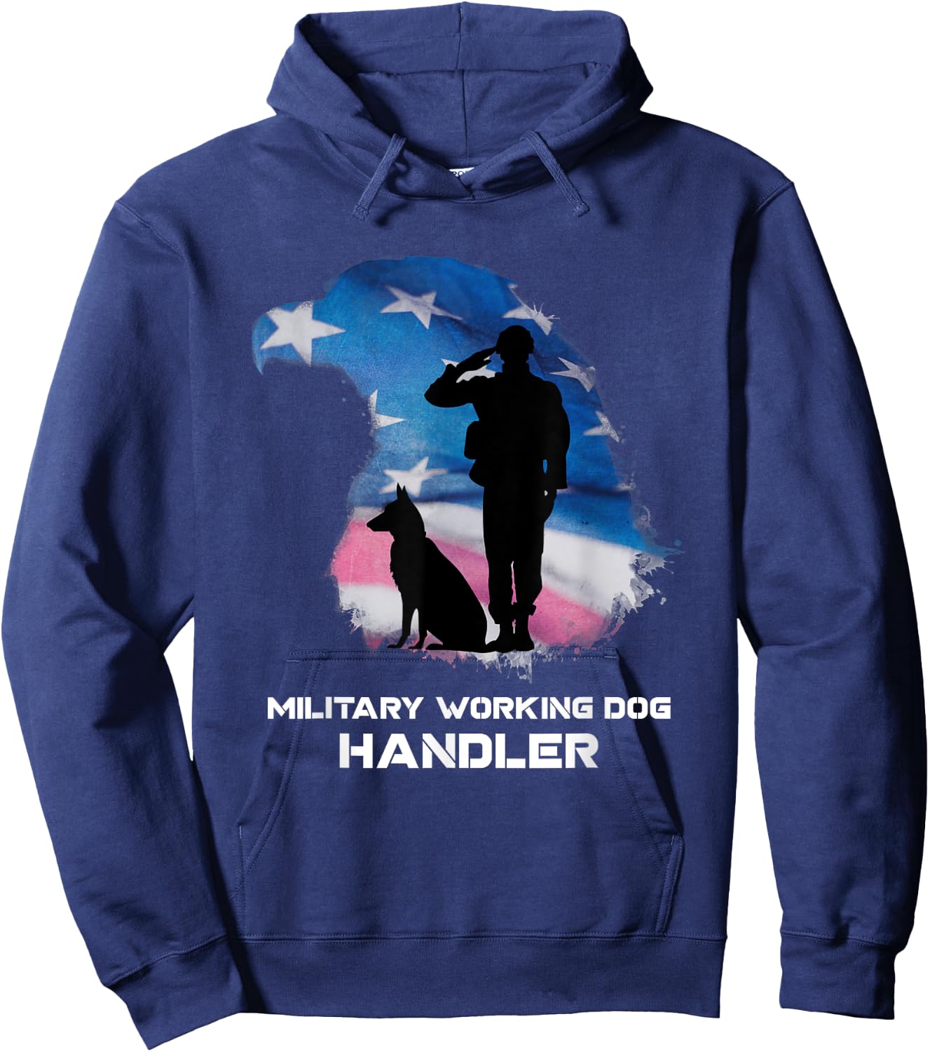 Military Working Dog Handler shirt women Hoodie - Hoodie | Navy