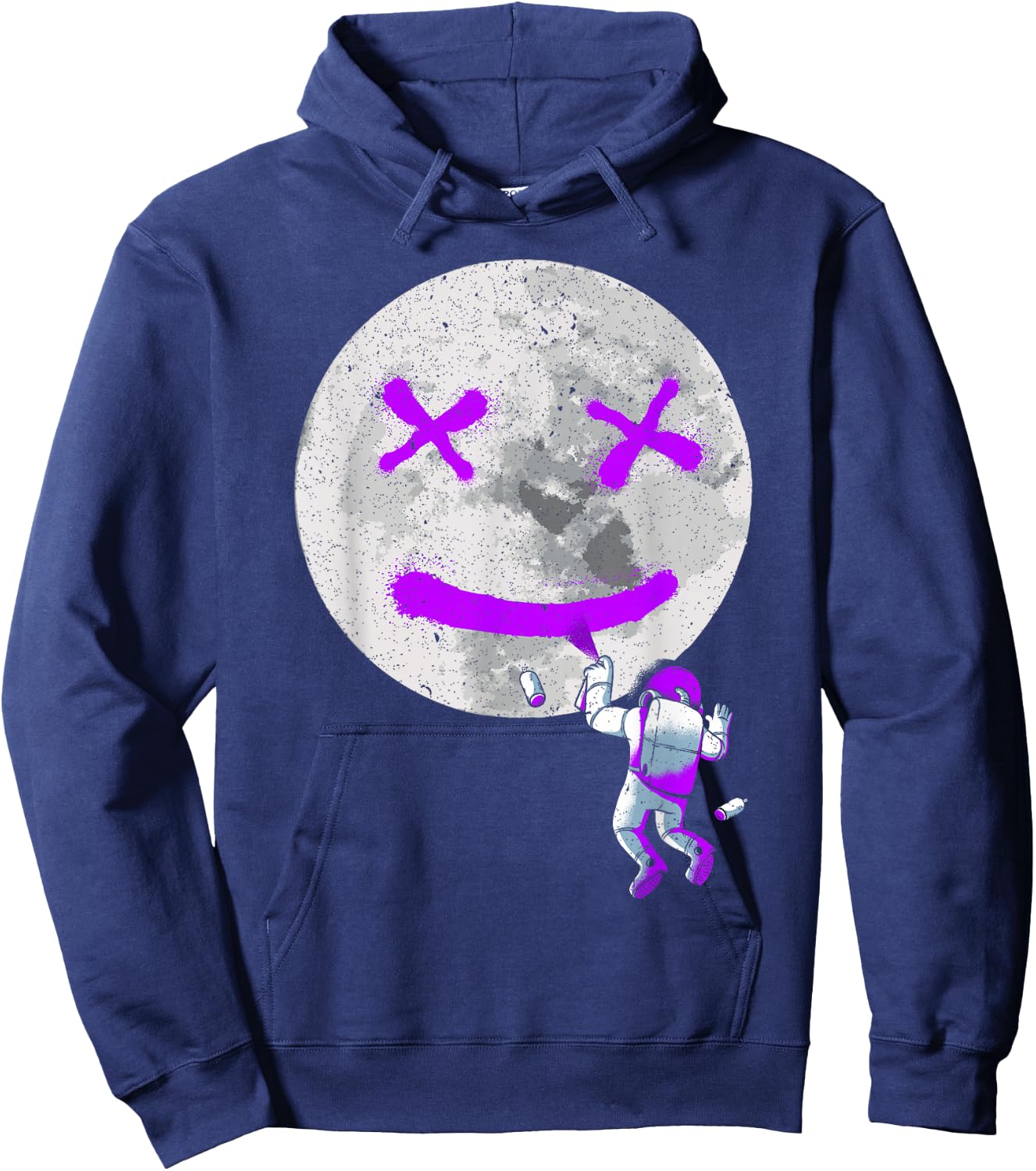 Graffiti Astronaut Spray Paint Street Art Drawing Artist Hoodie - Hoodie | Navy