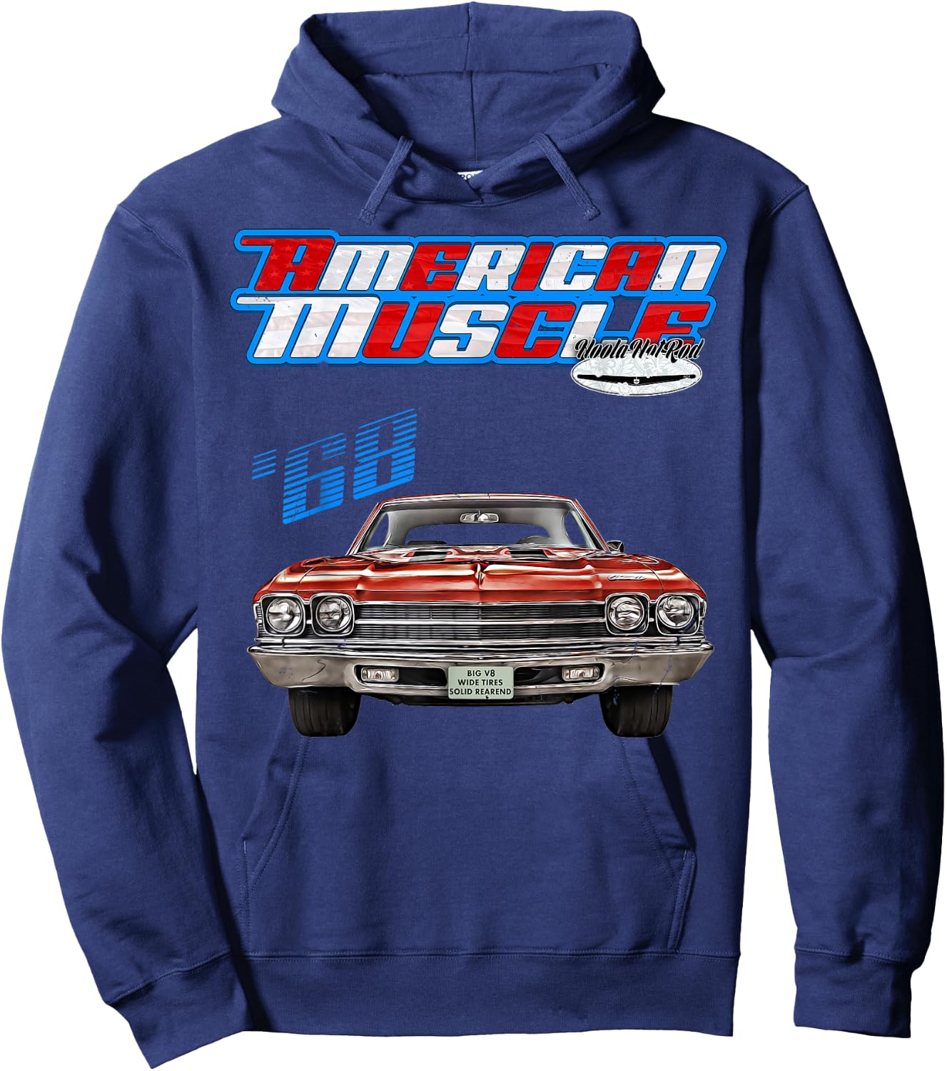 1968 Chevelle,Muscle Car,SS454,SS427,SS396,Hotrod,drag race Hoodie - Hoodie | Navy