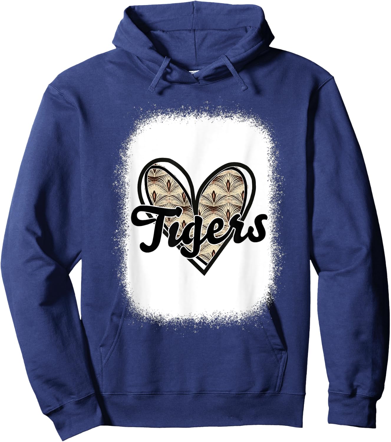 Football Tigers School Sports Fan Team Spirit Hoodie - Hoodie | Navy